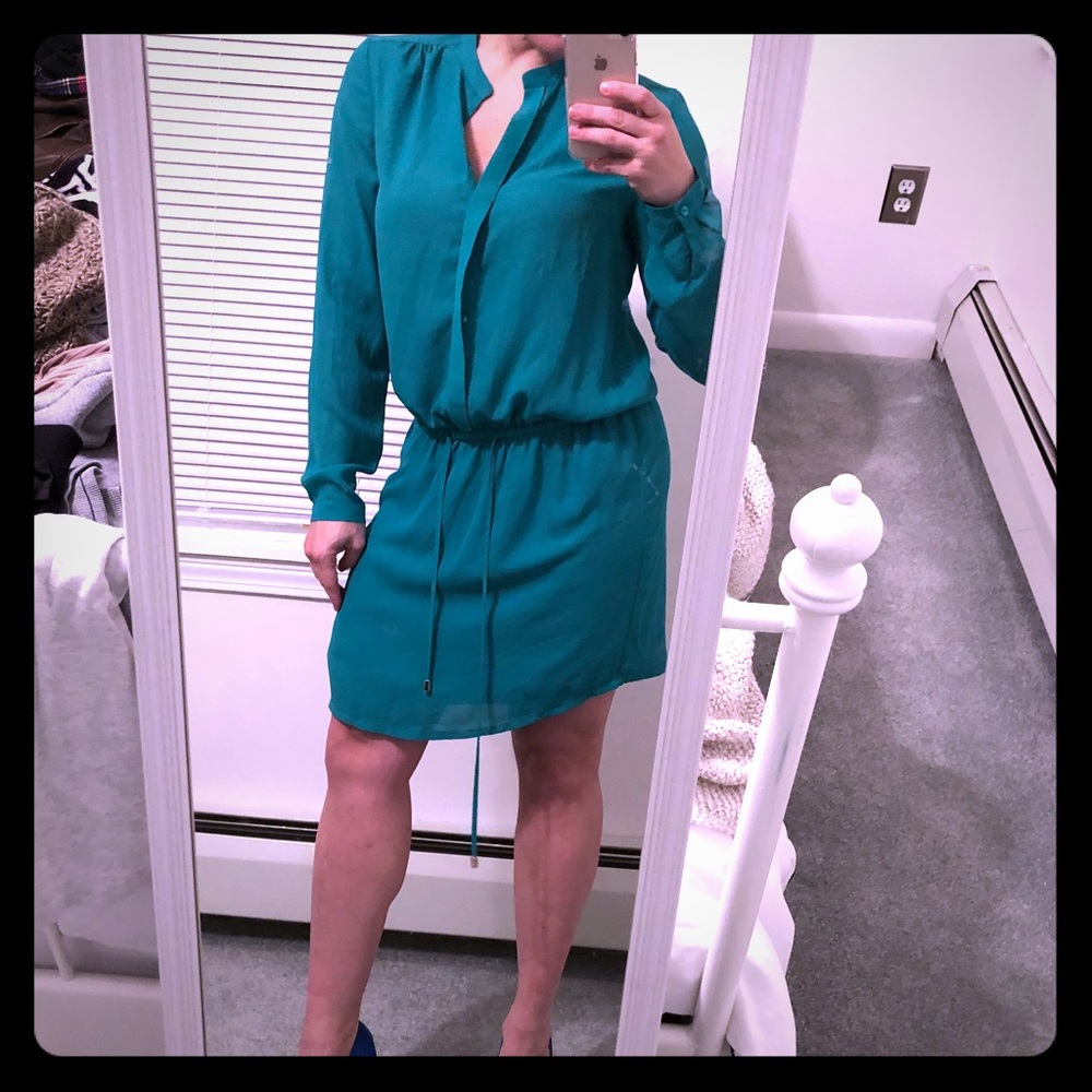 Gorgeous Silky Emerald Dress